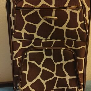 Giraffe Print Carry On